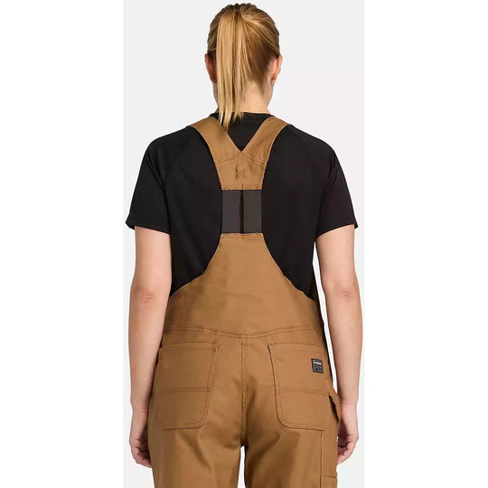 Timberland Pro Women's Gritflex Canvas Overall Bib -Wheat- TB0A5X4UD02  - Overlook Boots