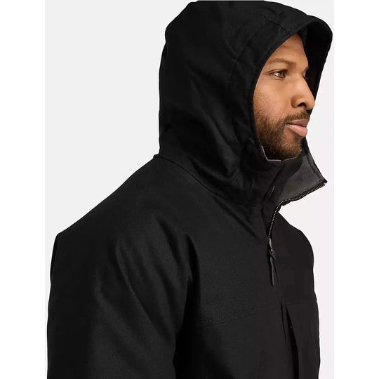 Timberland Pro Men's Gritflex Canvas Hooded Jacket -Black- TB0A5XYQ001  - Overlook Boots