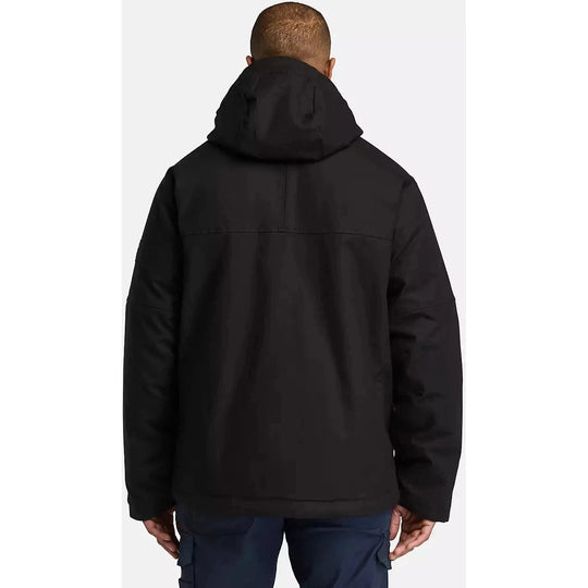 Timberland Pro Men's Gritflex Canvas Hooded Jacket -Black- TB0A5XYQ001  - Overlook Boots