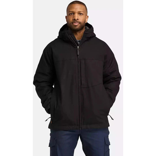 Timberland Pro Men's Gritflex Canvas Hooded Jacket -Black- TB0A5XYQ001 Small / Black - Overlook Boots
