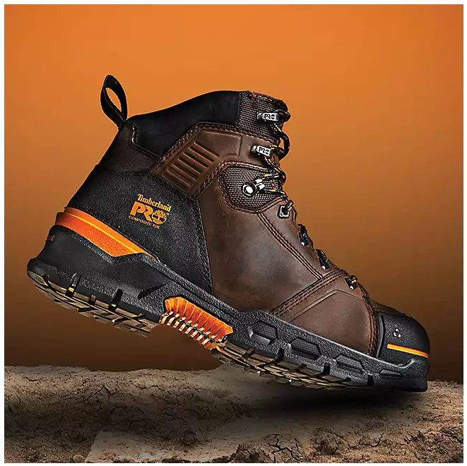 Timberland Pro Men's Endurance Evolution Composite Toe Waterproof Work Boot -Brown- TB0A5YZY214 - Overlook Boots