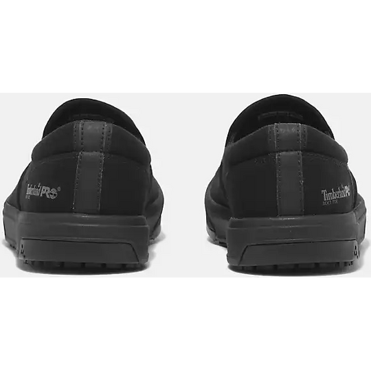 Timberland Pro Men's Burbank Soft Toe Slip On Work Shoe -Black- TB0A619Y001 - Overlook Boots