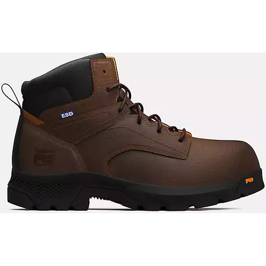 Timberland Pro Men's Titan Ev 6" Composite Toe Work Boot -Brown- TB0A61PF214 7.0 / Medium / Brown - Overlook Boots