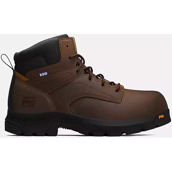 Timberland Pro Men's Titan Ev 6" Comp Toe Work Boot -Brown- TB0A61PF214 7 / Medium / Brown - Overlook Boots