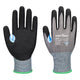 Portwest CS Cut D21 Nitrile Glove A4 - Gray/Black - 12 Pack - A648 XS - Overlook Boots