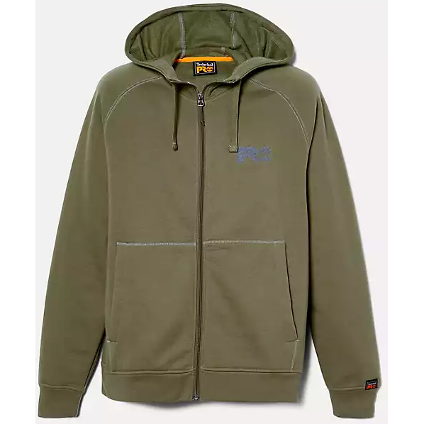 Timberland Pro Men's Hood Sport Zip Front Sweatshirt -Olive- TB0A64RNH08  - Overlook Boots