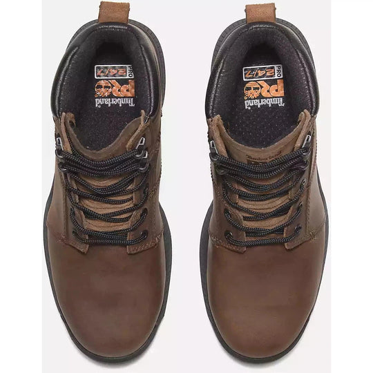 Timberland Pro Men's Montauk 6" Steel Toe Work Boot Brown- TB0A66D3EM4  - Overlook Boots