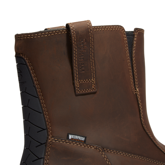 Timberland Pro Men's True Grit Comp Toe Waterproof Chelsea Work Boot - Brown - TB0A67QKW01 - Overlook Boots