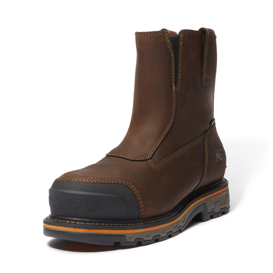Timberland Pro Men's True Grit Comp Toe Waterproof Chelsea Work Boot - Brown - TB0A67QKW01 - Overlook Boots