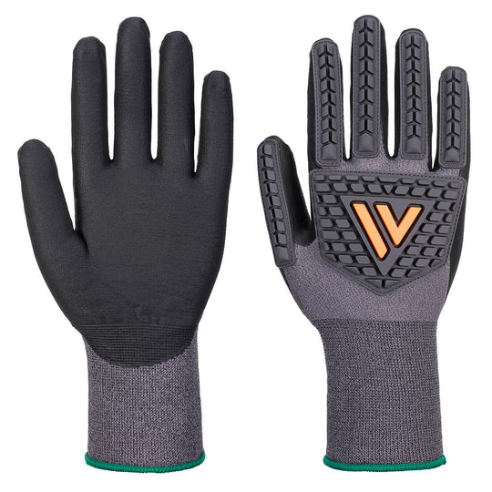 Portwest Impact 15 Nitrile Micro Foam Glove - Black - 12 Pack - A715 S - Overlook Boots