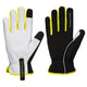 Portwest PW3 Mechanic 160 Leather Palm Cold Glove - Black/Yellow - 12 Pack - A776 S - Overlook Boots