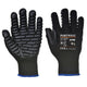 Portwest Anti-Vibration 10 Rubber Chloroprene Glove - Black - 12 Pack - A790 M - Overlook Boots