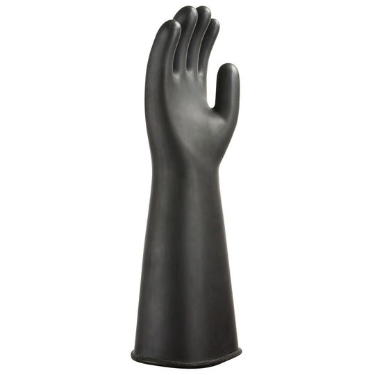 Portwest Heavyweight Latex Chemical Gauntlet - Black - 12 Pack - A802 Large - Overlook Boots