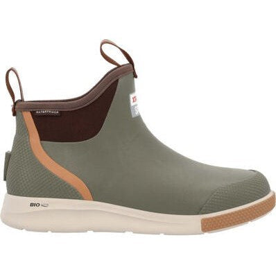 Xtratuf Men's Ankle Deck 6" Soft Toe Waterproof Sport Boot - Olive - ADSM300 - Overlook Boots