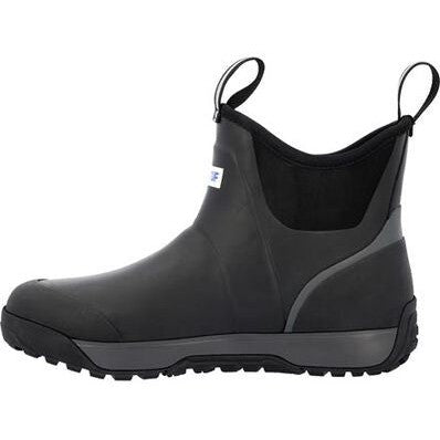 Xtratuf Men's Ice Fleege Lined WP Ankle Deck Work Boot -Black- AIMR000  - Overlook Boots