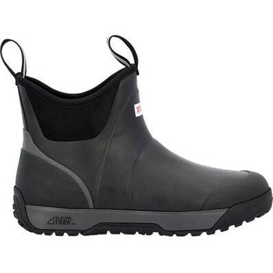 Xtratuf Men's Ice Fleege Lined Waterproof Ankle Deck Work Boot -Black- AIMR000 7.0 / Medium / Black - Overlook Boots