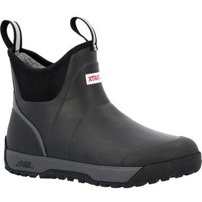 Xtratuf Men's Ice Fleege Lined Waterproof Ankle Deck Work Boot -Black- AIMR000 - Overlook Boots