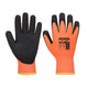 Portwest Cold 10 Nitrile Sandy Liquid Repellent Glove - Orange/Black - 12 Pack - AP02 S - Overlook Boots