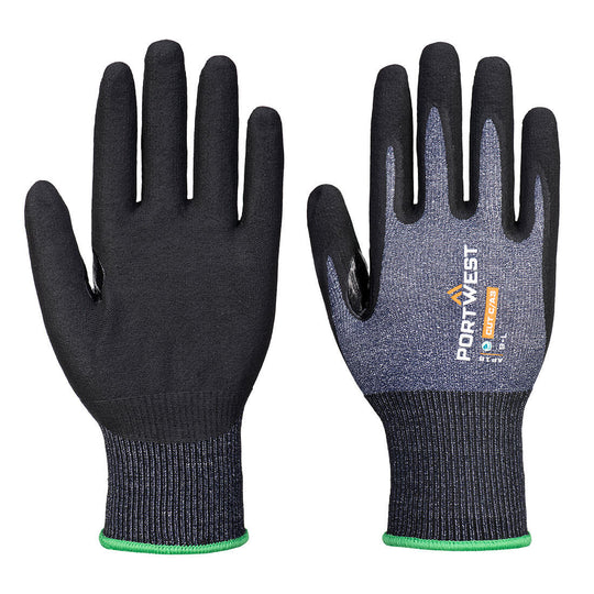 Portwest SG Cut C15 Eco Nitrile Glove (Pk12) - Blue/Black - AP18 XS - Overlook Boots