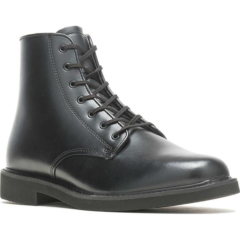 Bates Men's Sentinel Chukka High Shine Work Duty- Black - E01831 6 / Medium / Black - Overlook Boots