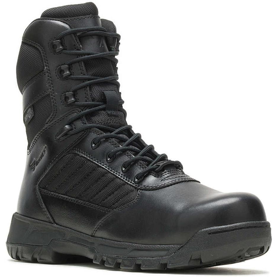 Bates Men's Tactical Sport 2 Comp Toe Side Zip Tall Work Boot- Black- E03186 7 / Medium / Black - Overlook Boots