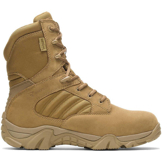 Bates Men's GX 8 Comp Toe Side Zip Desert Military Duty Boot - Tan - E02276 - Overlook Boots