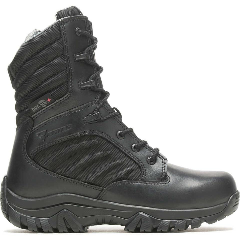 Bates Women's GX X2 Waterproof Tall Side Zip DRYGuard Duty Boot - Black - E03982 - Overlook Boots