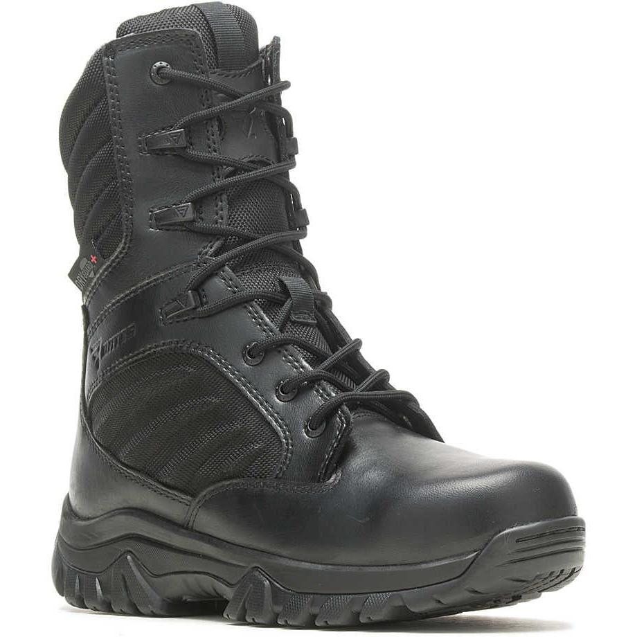 Bates Women's GX X2 Waterproof Tall Side Zip DRYGuard Duty Boot - Black - E03982 5 / Medium / Black - Overlook Boots