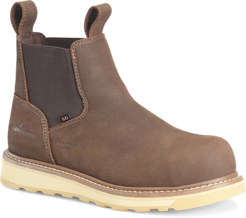 Carolina Men's Gritstone 6" Comp Toe Chelsea Work Boot - Brown - CA3605