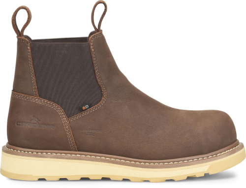 Carolina Men's Gritstone 6" Comp Toe Chelsea Work Boot - Brown - CA3605