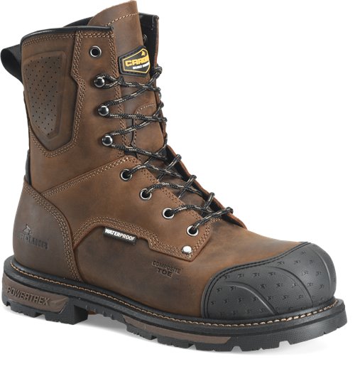 Carolina Men's Blockade 8" Work Boot - Brown - CA3701 - Overlook Boots