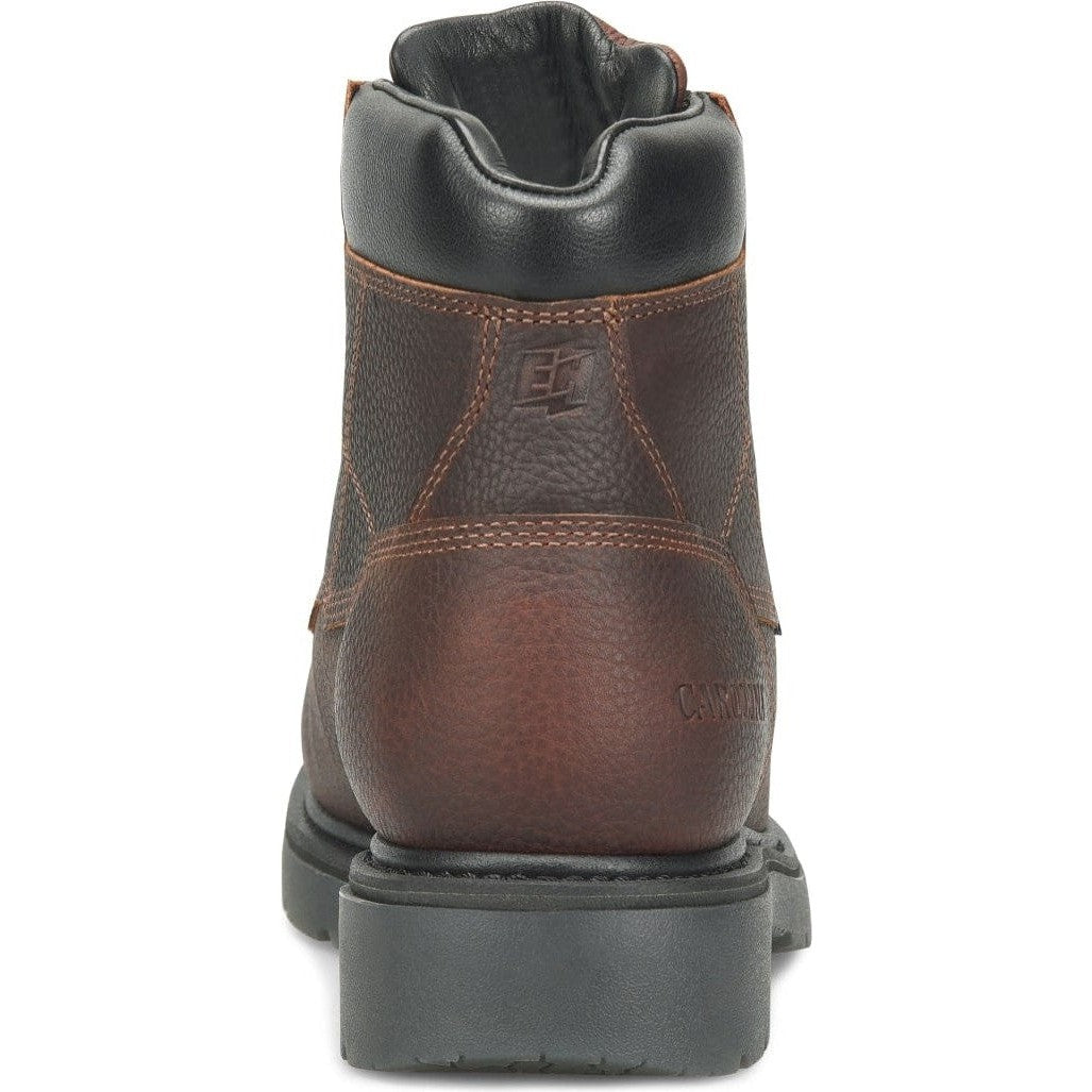 Carolina Men's Dice 6" Comp Toe WP Slip Resistant Work Boot -Brown- CA6011  - Overlook Boots