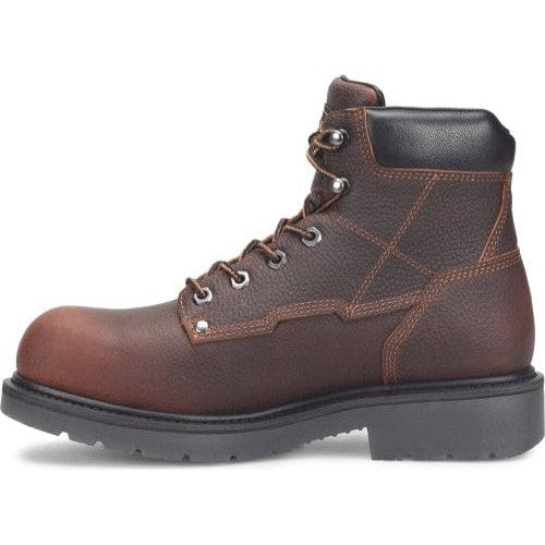 Carolina Men's Dice 6" Comp Toe WP Slip Resistant Work Boot -Brown- CA6011  - Overlook Boots