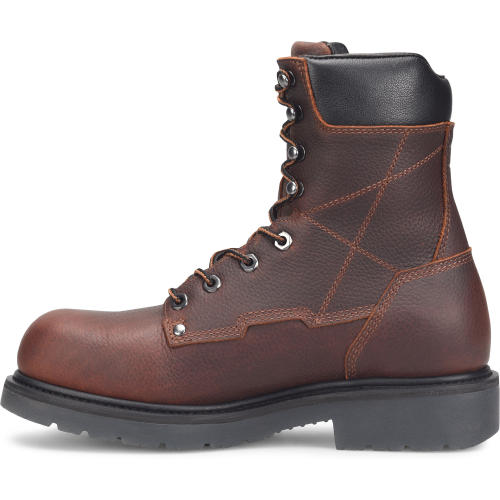 Carolina Men's Dice 8" Comp Toe WP Slip Resistant Work Boot -Brown- CA6512  - Overlook Boots