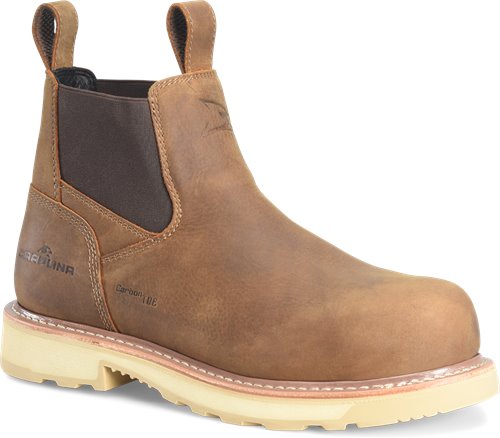 Carolina Men's Staple Gun 6" Comp Toe Work Boot - Brown - CA7573 - Overlook Boots
