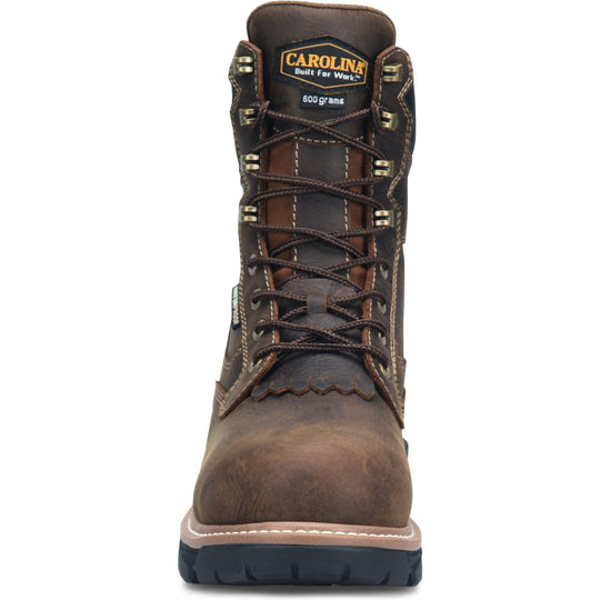 Carolina Men's Cardinal 8" Composite Toe Waterproof 600G Ins Work Boot -Brown- CA7838 - Overlook Boots