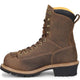 Carolina Men’s Driller 8” Composite Toe Waterproof Logger Work Boot – Brown (CA9828) - Overlook Boots