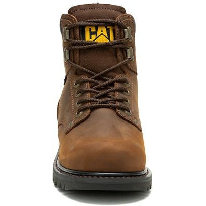 Cat Men's Second Shift Soft Toe WP Slip Resist Work Boot -Brown- P51086  - Overlook Boots