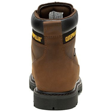 Cat Men's Second Shift Soft Toe WP Slip Resist Work Boot -Brown- P51086  - Overlook Boots