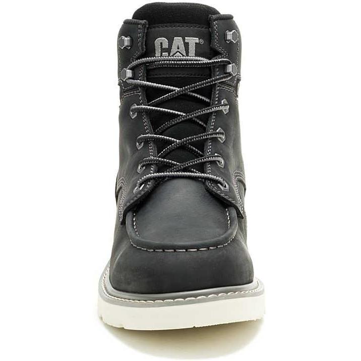 Cat Men's Reclaimer Soft Toe Waterproof Wedge Work Boot - Black - P51106 - Overlook Boots