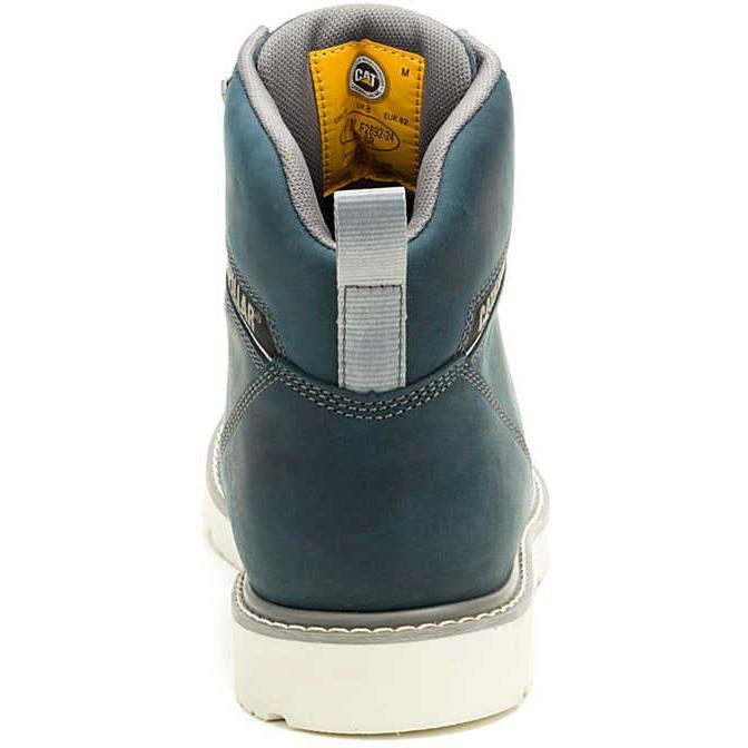 Cat Women's Reclaimer Soft Toe Waterproof Wedge Work Boot - Navy - P51111 - Overlook Boots