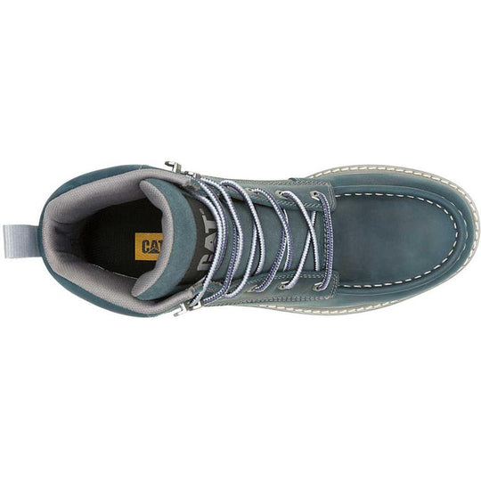 Cat Women's Reclaimer Soft Toe Waterproof Wedge Work Boot - Navy - P51111 - Overlook Boots