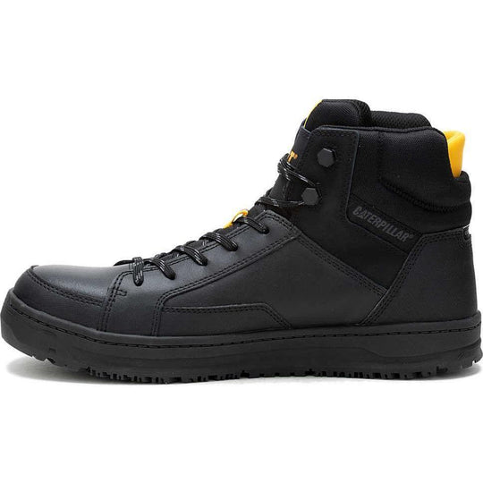 Cat Men's Streamline Court Mid Comp Toe Work Shoe - Black - P91521 - Overlook Boots