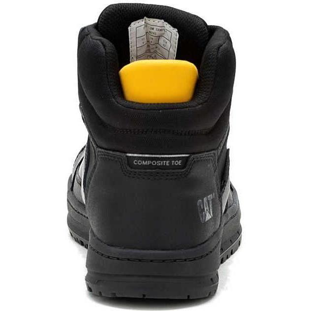 Cat Men's Streamline Court Mid Comp Toe Work Shoe - Black - P91521 - Overlook Boots