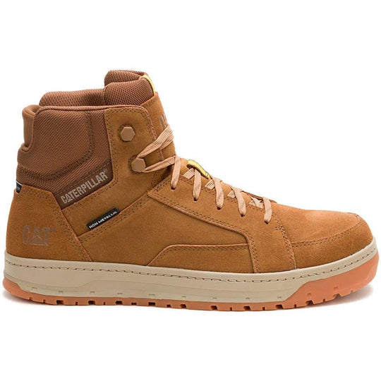 Cat Men's Streamline Court Mid Comp Toe Work Shoe - Chipmunk - P91624 - Overlook Boots