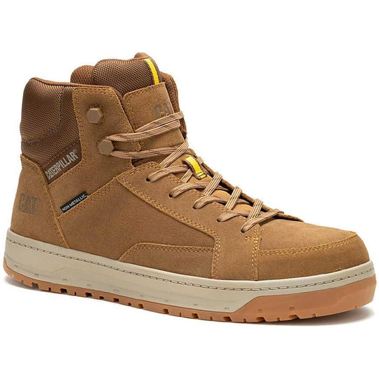 Cat Men's Streamline Court Mid Comp Toe Work Shoe - Chipmunk - P91624 - Overlook Boots