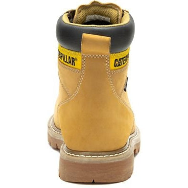 Cat Men's Second Shift Steel Toe Waterproof Slip Resistant Work Boot -Honey- P91659 - Overlook Boots
