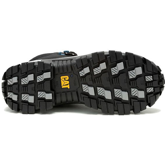 Cat Men's Invader Mid Vent Composite Toe Slip Resistant Work Boot -Black- P91664 - Overlook Boots