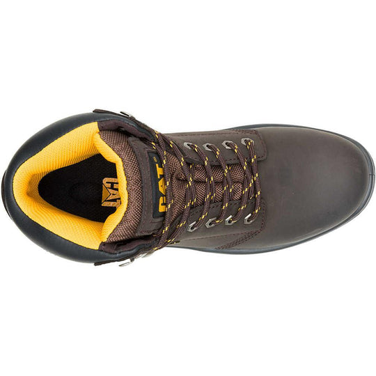 Cat Men's Striver Steel Toe WP Slip Resistant Work Boot- Brown- P91720 - Overlook Boots