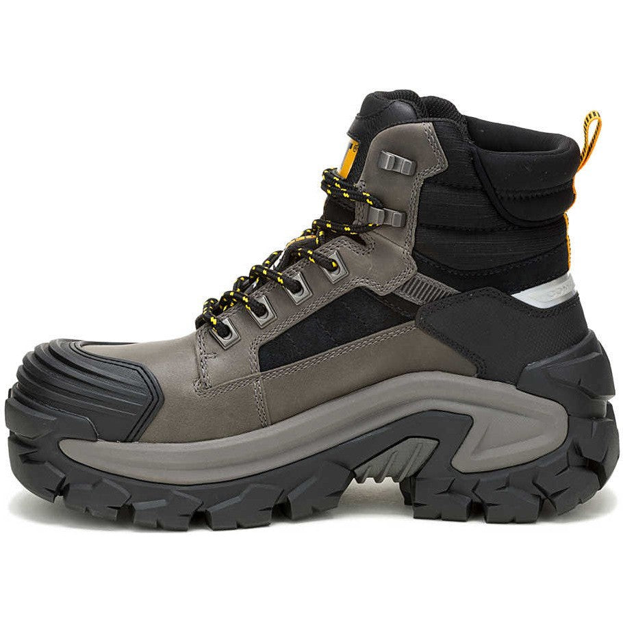 Cat Men's Invader Mid Vent Composite Toe Waterproof Slip Resistant Work Boot -Black- P91756 - Overlook Boots